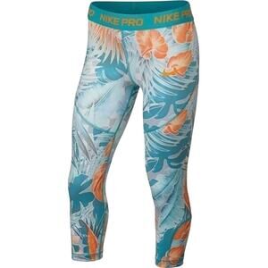 Girl's Nike Pro Floral Capris Cabana Leggings Size large